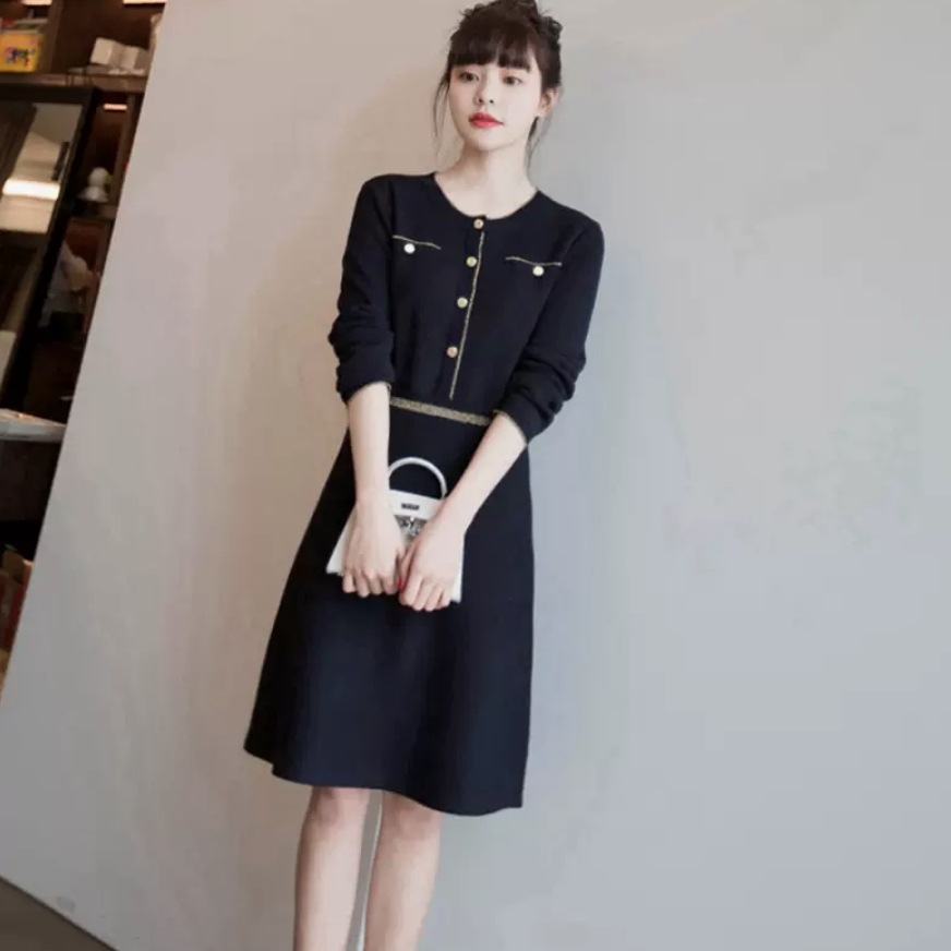 ワンピース デート ワンピドレス ミモレ ミモレ丈 袖あり 長袖 かわいい 大人可愛い きれいめ シンプル カジュアル 大人 上品 おしゃれ お洒落 かっこいい レトロ 大人女子 こなれ感 キュート