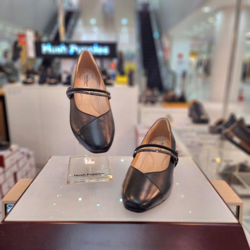 女性の足が楽な4cmキュービックメリージェーンフラットシューズ3FR421 13,767円