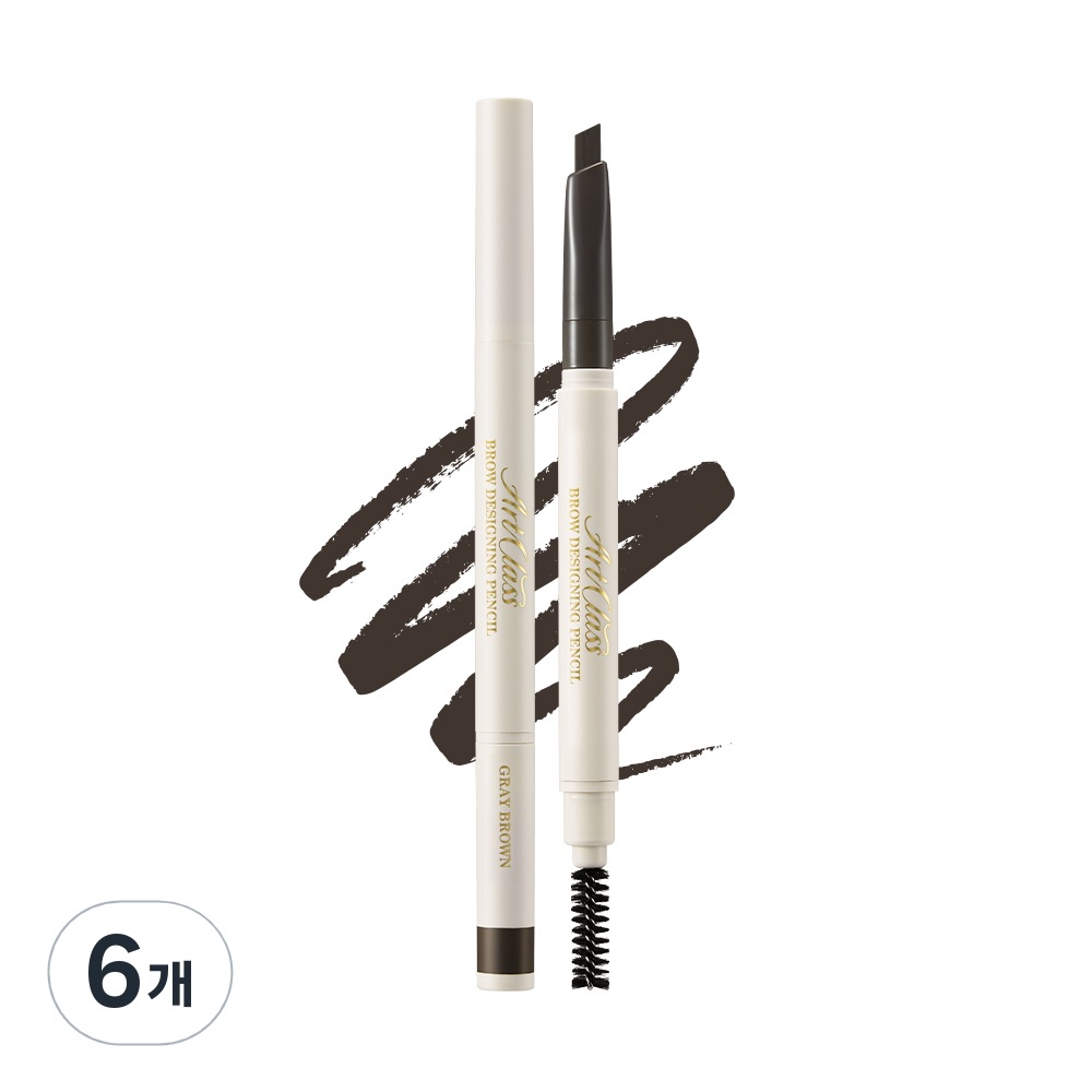 ツクールフォースクール アートクラス ブロウ ディザイニングペンシル 018g1号 グレーブラウン6個