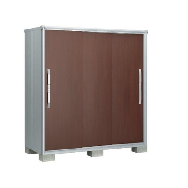 ヨドコウ ESF1007GWC ウッディココア エスモ 小型物置 (3枚扉 1050×750×1313) 法人向け・配送のみ販売 メーカー直送