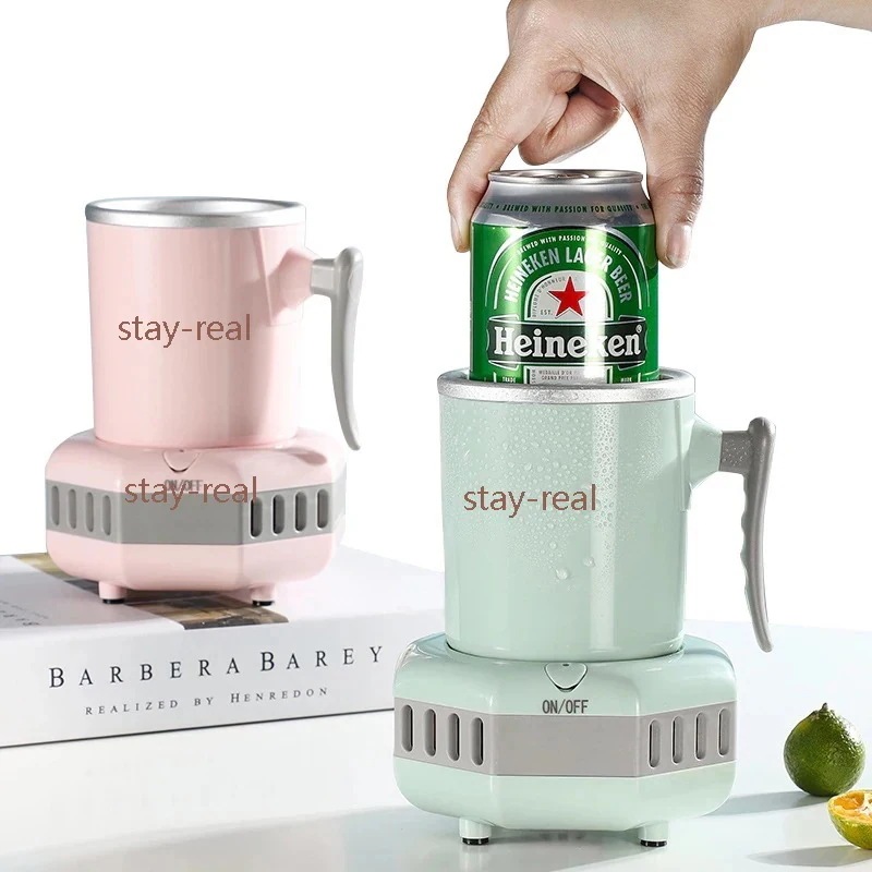 【3日出荷！2026新作】卓上用 冷蔵カップ新モデル保冷保温器 飲料冷却器カップ 急速冷却 ポータブル ミニ 冷