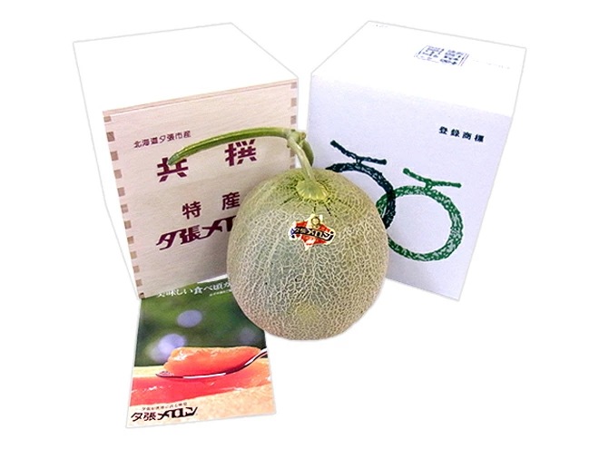 産地直送 夕張メロン 1玉約1.6kg 共撰/特秀品 専用木製化粧箱=特5-1玉（木箱）=予約 6月下旬以降