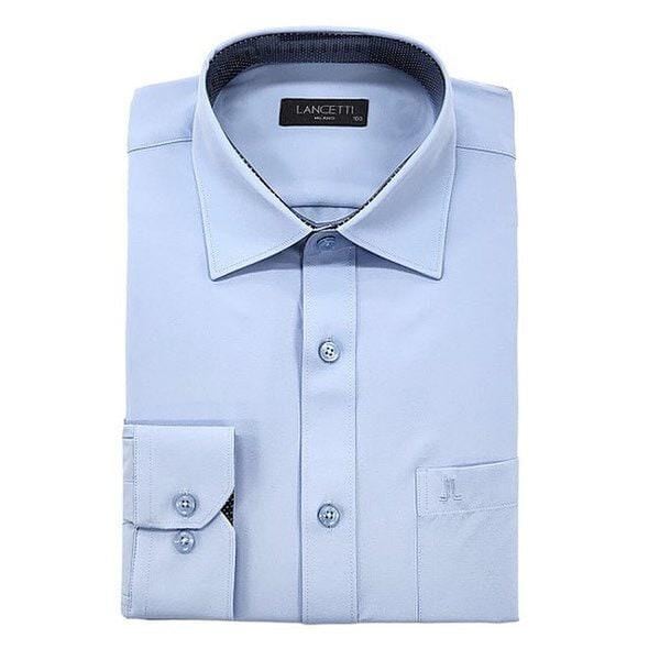 シャツ]カラー配色一般フィット長袖シャツ(P003736068)