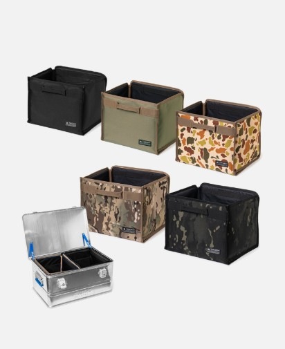 THE EARTH CORDURA Alu-Box Inner Storage 折りたたみ 焚き火 アウトドア キャンプ 日常やキャンプ