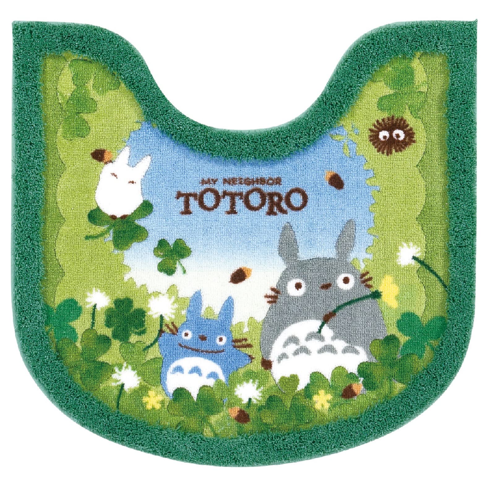 センコー となりのトトロ あおぞらどんぐり トイレマット 約58×60cm グリーン キャラ トトロ 日本製 抗菌 防臭 34755
