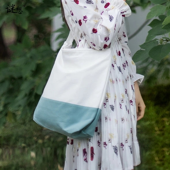 バッグ 帆布 ショルダーバッグ レディース 韓国 ファッション 雑貨 かわいい おしゃれ 北欧 送料無料 [K] (T)