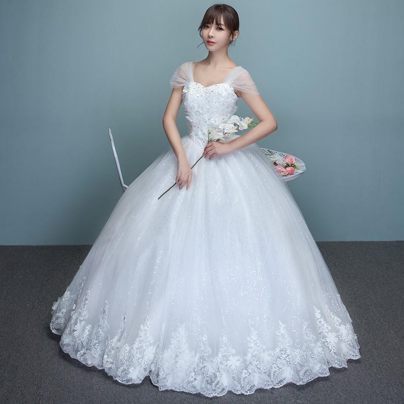 ウエディングドレス 半袖 安い 花嫁 二次会 ウェディングドレス プリンセス 結婚式 ブライダル ロングドレス エンパイア マタニティドレス wedding dress