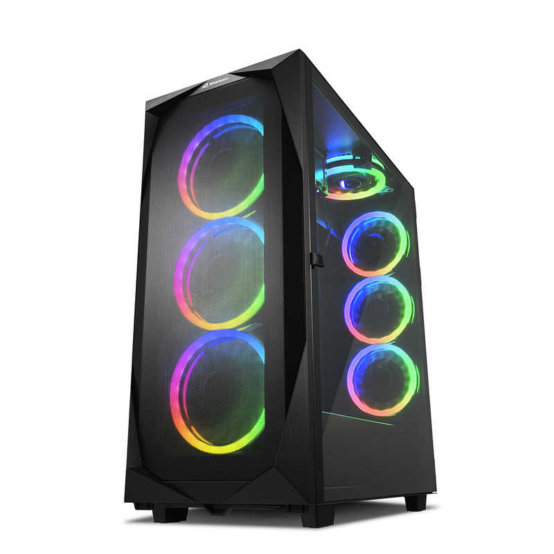 SHARKOON　PCケース［ATX /Micro ATX /Extended ATX /Mini-ITX］ブラック　SHA-REV300