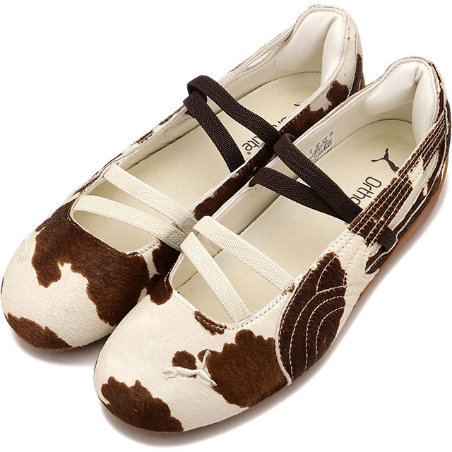 スニーカー スピードキャット バレエ カウ ウィメンズ [407787-01] レディース 靴 アニマルパターン Chocolate-Brown/Warm-White 正規取扱店 9,768円
