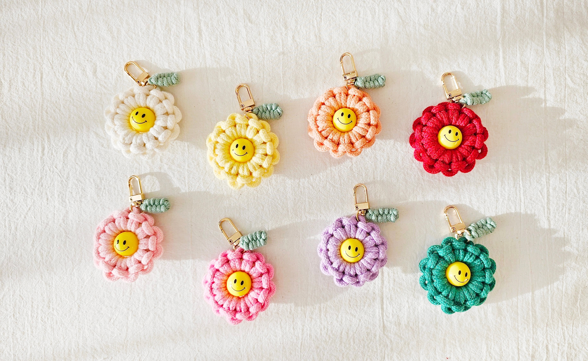 マクラメデージー花びらキーホルダーDIYキット 4,925円