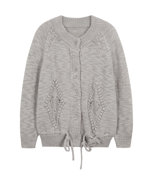 【ILLIGO】 Fleur Dia Cardigan Gray 正規品