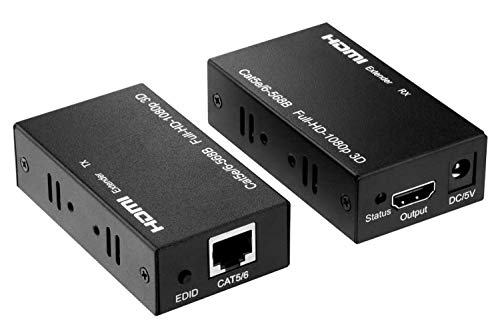 HDMI エクステンダー 延長機器 HDMI to RJ45 LAN コンバーター HDCP1.4 1080P 対応 ディスプレイ CAT7 CAT6