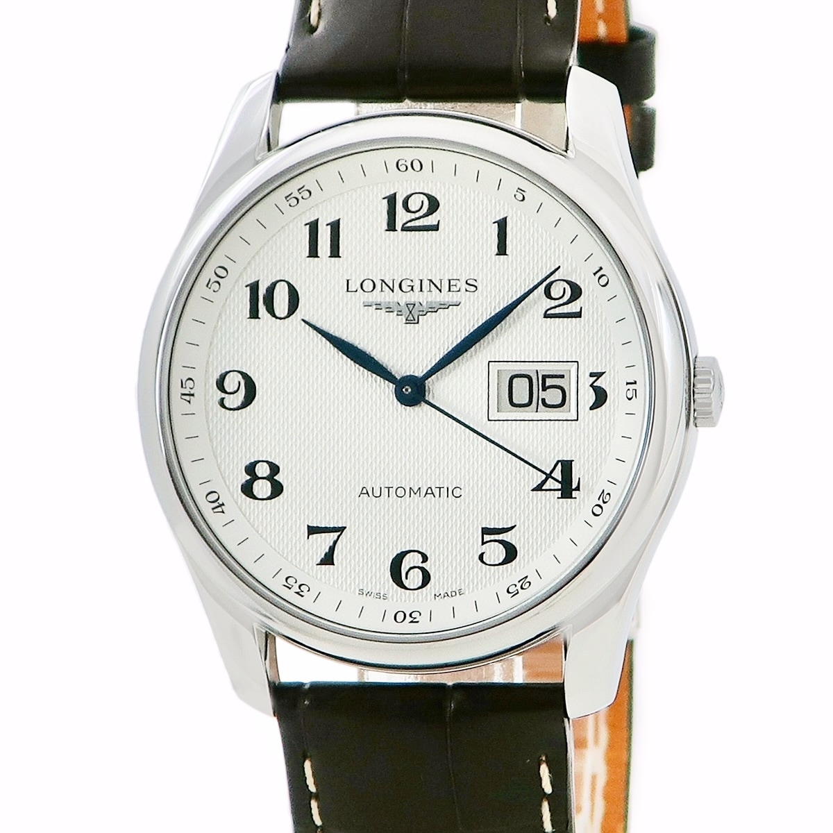 マスターコレクション L2.648.4.78.3 自動巻き メンズ アラビア ギヨシェ デイト 3年保証