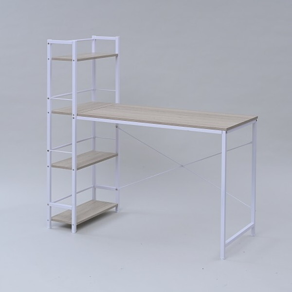 ラック付きデスク ナチュラル メーカー直送