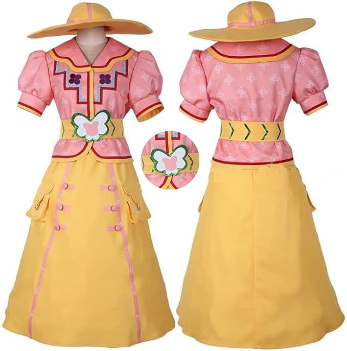 コスプレ衣装 ミッキー＆フレンズ・グリーティングトレイル ミニー 帽子付き レプリカ衣装 ミッキー ミニー ハロウィン クリスマス コスプレ 衣装 学園祭 文学際 イベント アニメ コスチューム