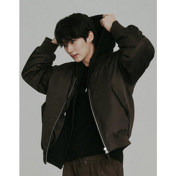 NEW [변우석] メンズフード付きボンバージャケット パディングジャンパー 01075920