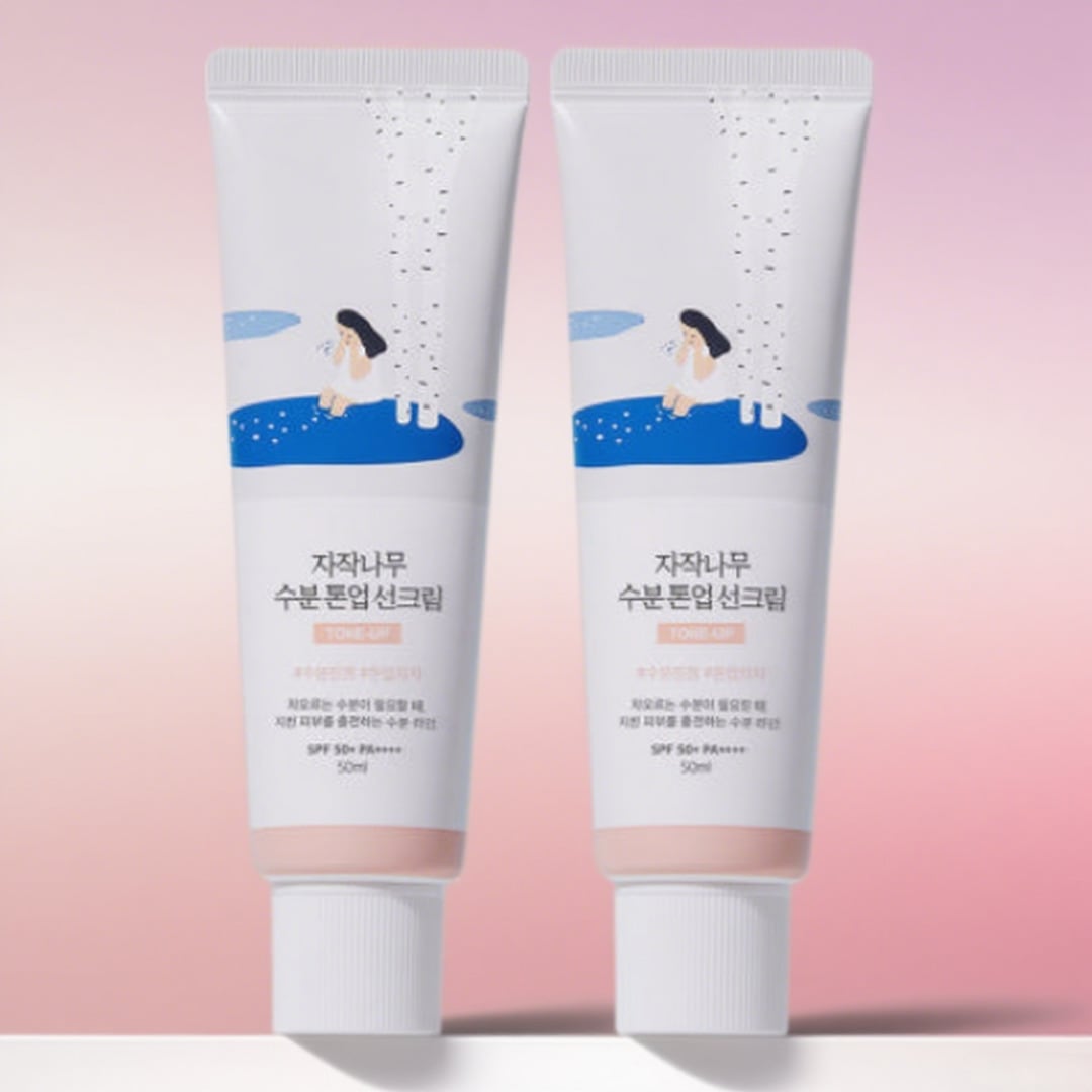 白樺水分トーンアップサンクリーム SPF50+ PA++++ 50ml×2個 保湿効果 高密着 自然なトーンアップ 韓国人気日焼け止め