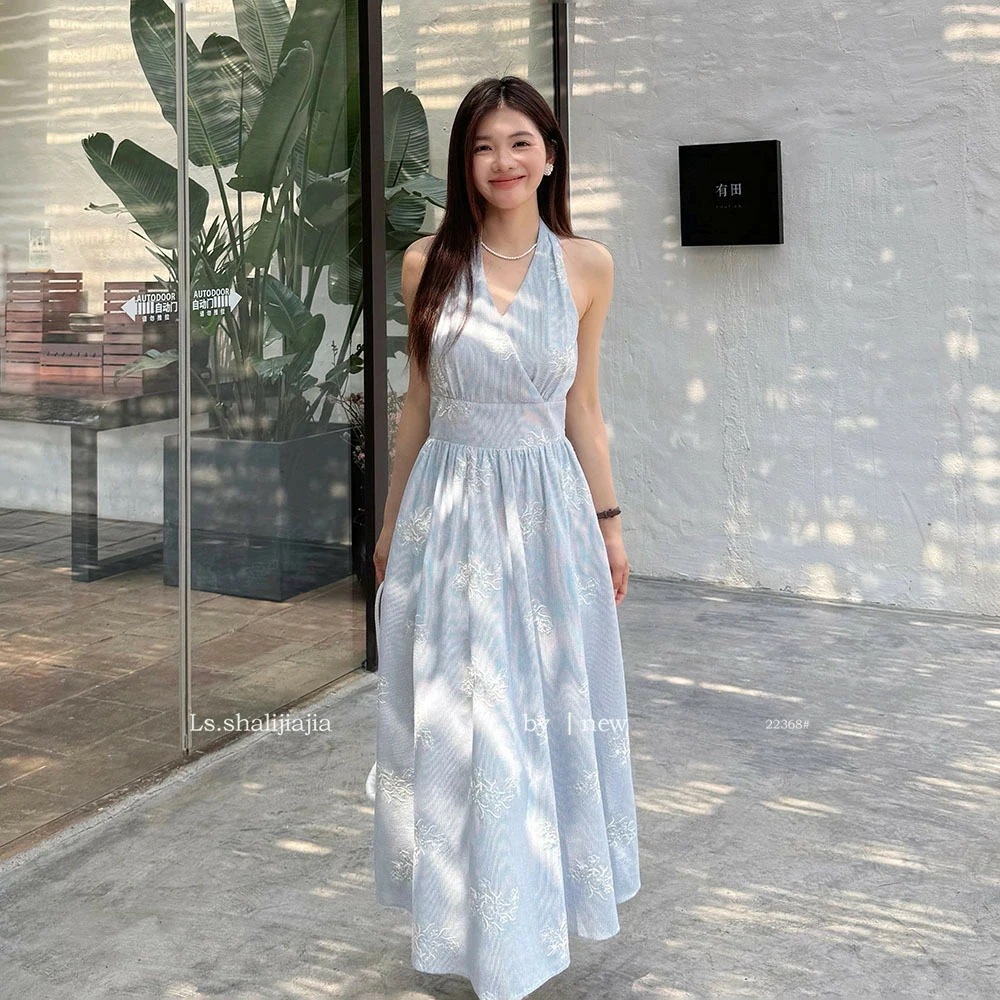 ワンピース レディース ホルターネック リゾートワンピース ボヘミア風 マキシ丈 パーティードレス ロングワンピース オケージョンドレス ファッション 絶妙な エレガント 代30代 上品