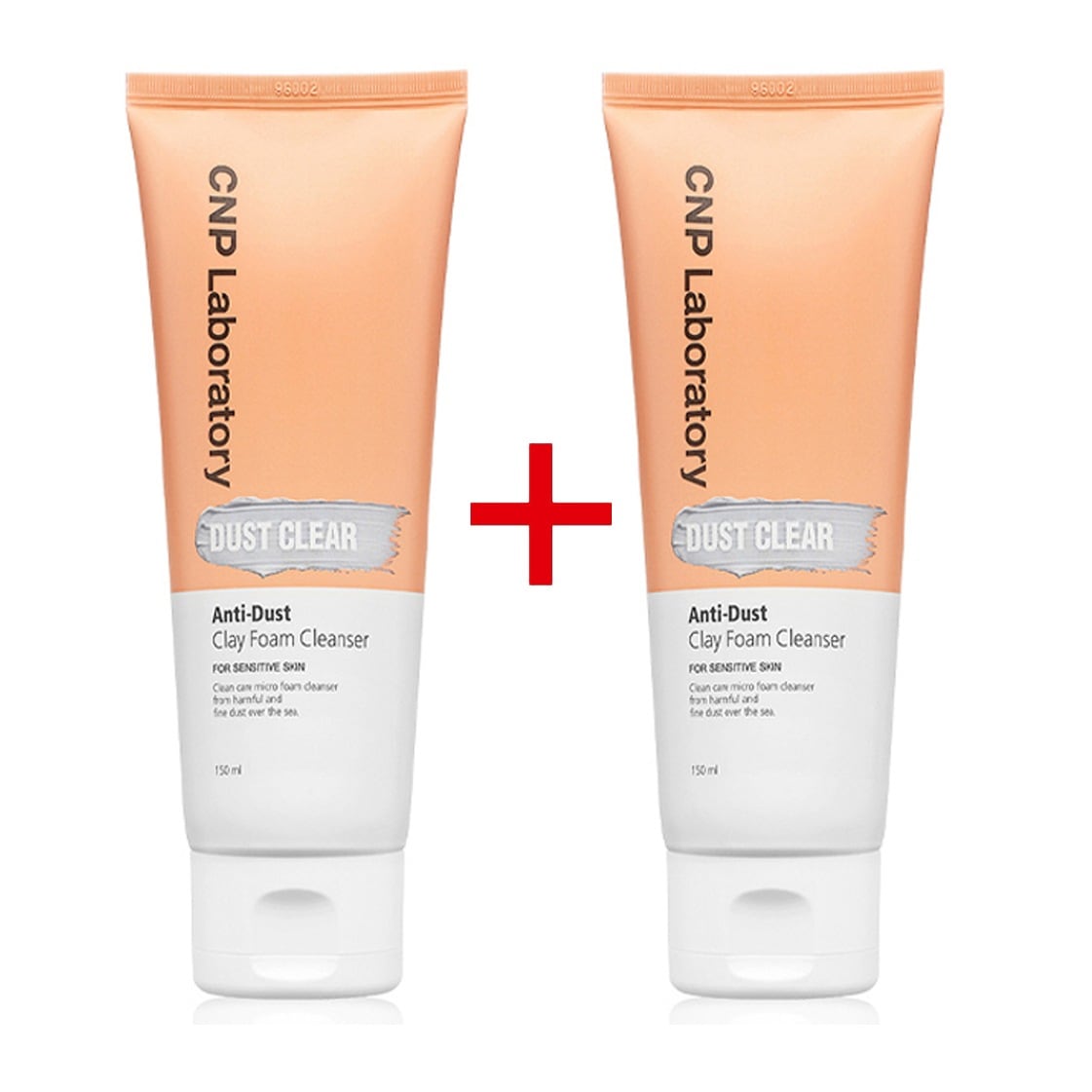 [1+1]アンチダストクレーフォームクレンザー 150ml+150ml 低刺激フォーム