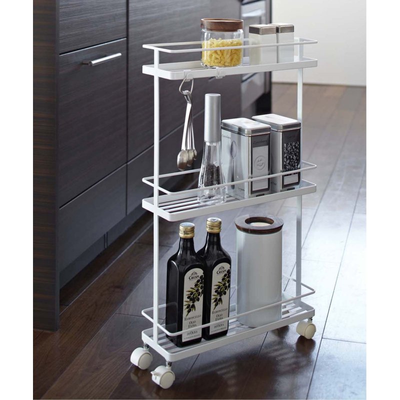 【WEB限定】tower スリムキッチンワゴン　タワー