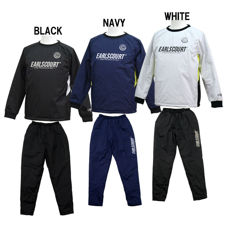 アールズコート Earls court ジュニア 中綿 ウォーマーピステ 上下セット ジュニア サッカー ピステ上下セット 防寒 保温 23FW(ECJ-ST009)