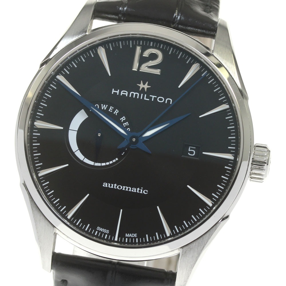 ハミルトン HAMILTON H895450/H89545731 ジャズマスター パワーリザーブ デイト 自動巻き メンズ 箱・保証書付き_848986【中古】