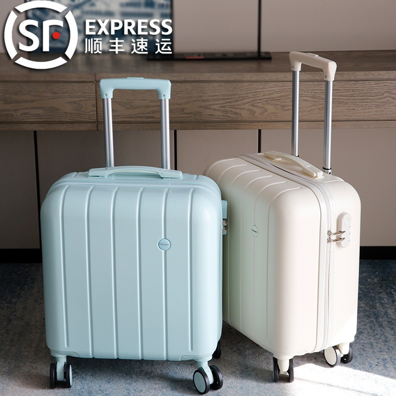 荷物女性小型軽量ミニ18インチ搭乗トロリーケースパスワード旅行スーツケース男性学生トロリーケースライト 9,835円