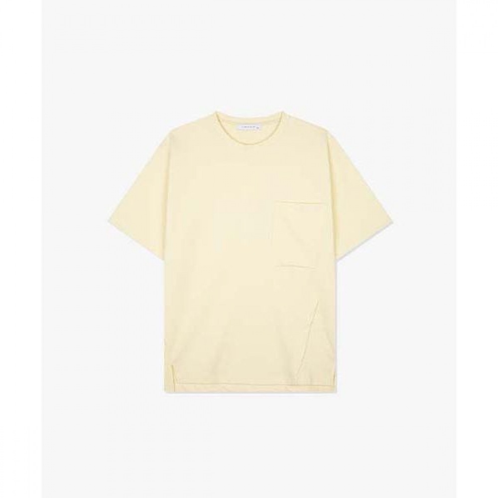 [リバークラッシュ] LKS41391イエローセミオーバーフィット半袖Tシャツ 6,216円