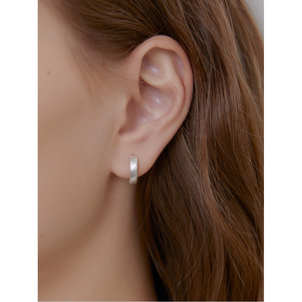 GETMEBLING [シルバー925] フラットラウンドドロップピアス