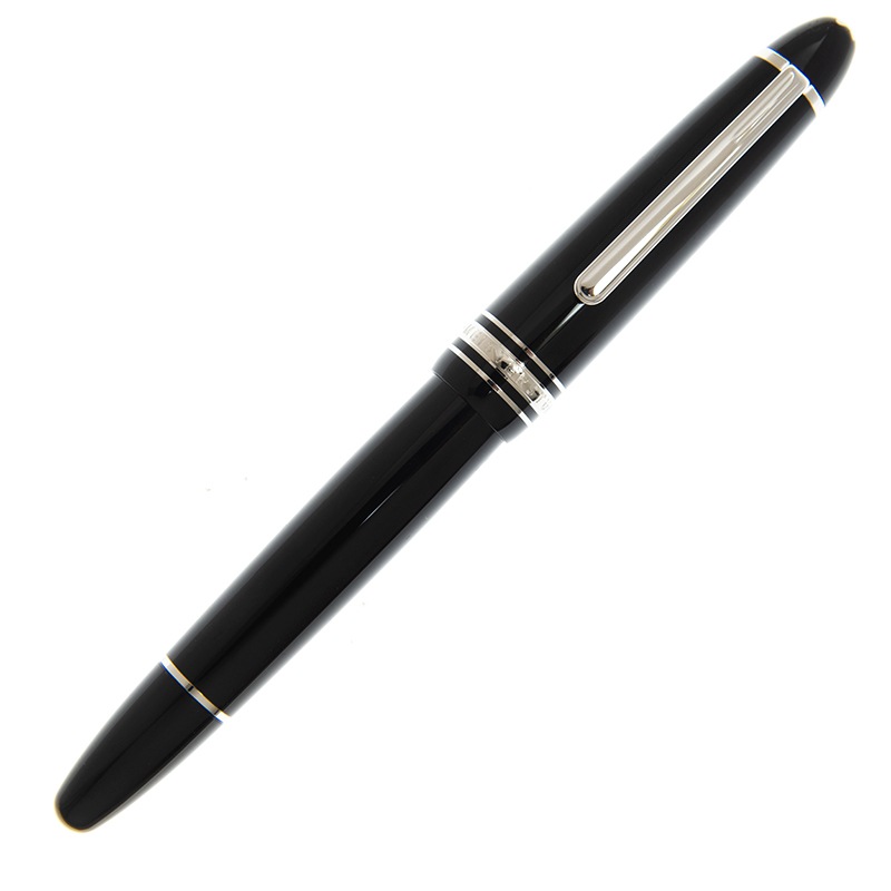 MONTBLANC 132442（2850） モンブラン マイスターシュテュック プラチナ コーティング ルグラン 万年筆 ブラック/プラチナ ペン先F /取寄品