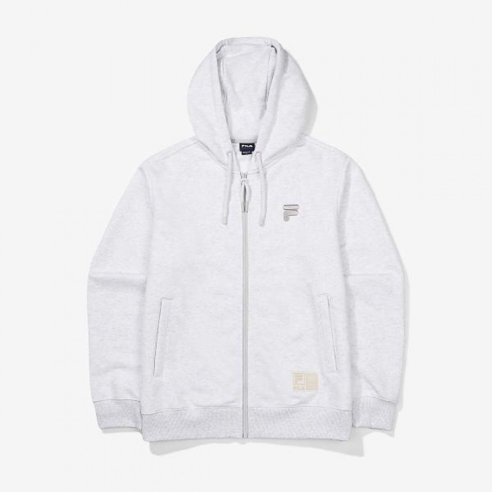 FILA フード 綿混合 トレーニングジャケット