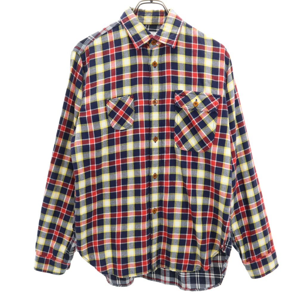アイジュンヤワタナベコムデギャルソンマン 00s 2009年 日本製 チェック柄 長袖 切替 シャツ S eYe JUNYA WATANABE COMME des GARCONS MAN メンズ