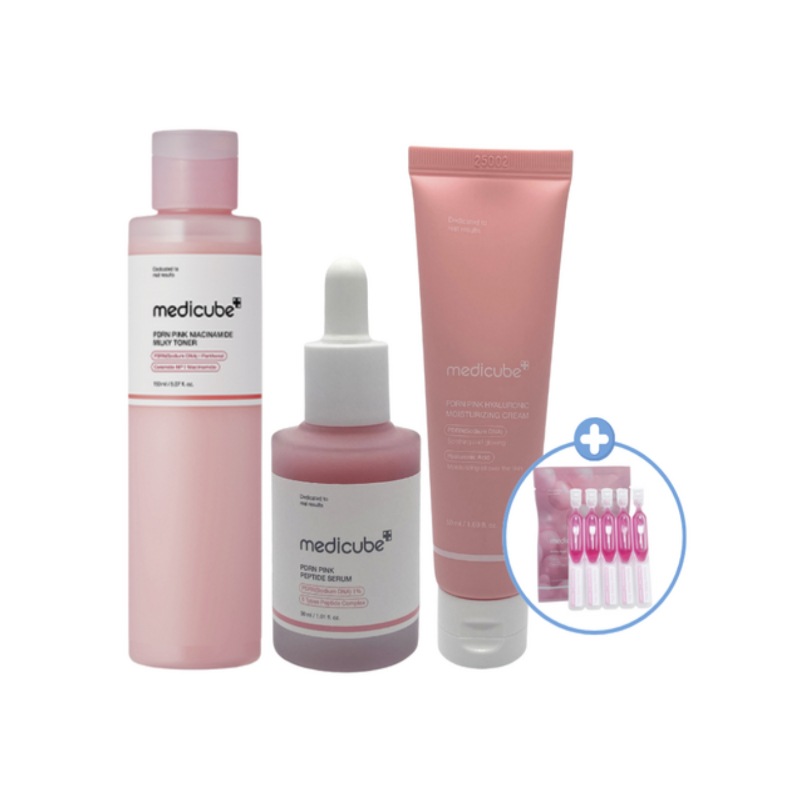 PDRN ピンク ペプタイド セット（アンプル＋トナー＋高保湿クリーム／韓国コスメ）