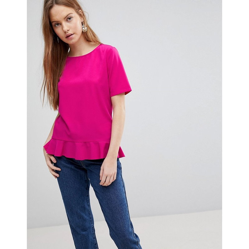 ヴィラ レディース トップス ブラウス・シャツ【Vila Peplum Blouse】Festival fuchsia ヴィラ レディース トップス ブラウス・シャツ【Vila Peplum Blouse】Festival fuchsia