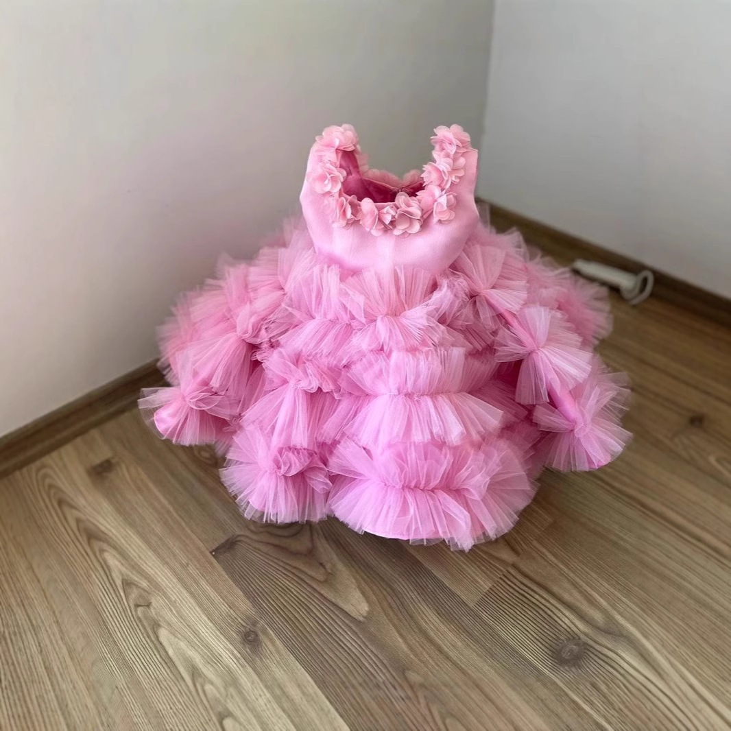 【2枚購入で 3oo円OFF】2025フラワーガールプリンセスドレスドレスリトルガールホストショーピアノパフォーマンス服ふさだスカート