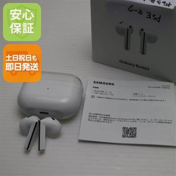 美品 Galaxy Buds3 ホワイト イヤホン Galaxy 即日発送 土日祝発送OK 132