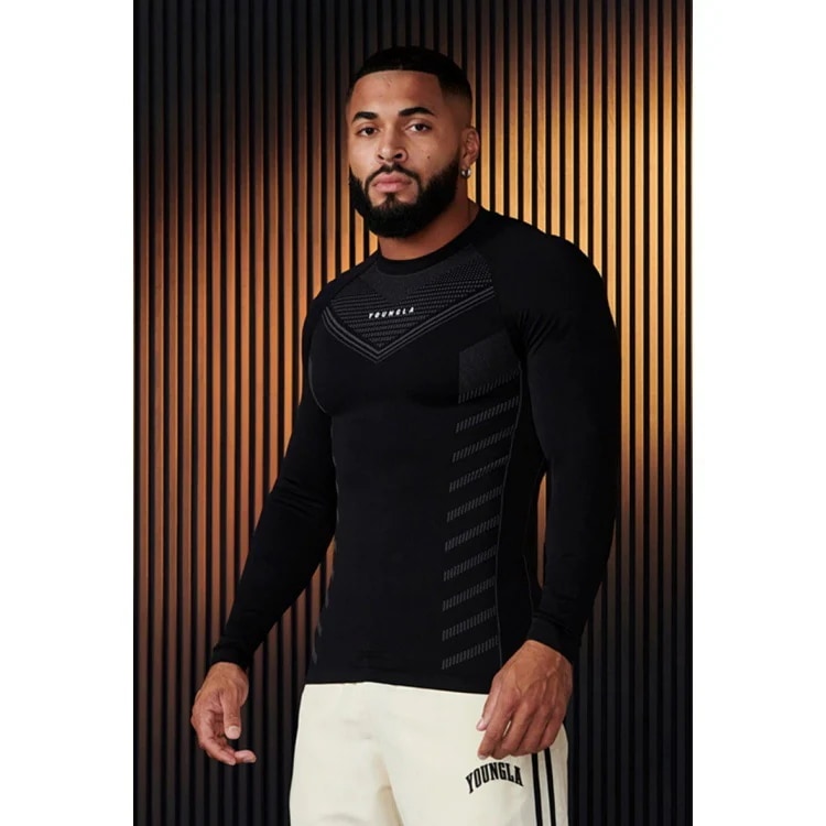 【超お得1つ買うと10個もらえる】メガ割おしゃれヨガウェア 夏の準備! マッスルフィットネス スポーツ 長袖Tシャツ メンズ スリム 通気性 カジュアル ストレッチ トレーニングウェア トップス 春秋