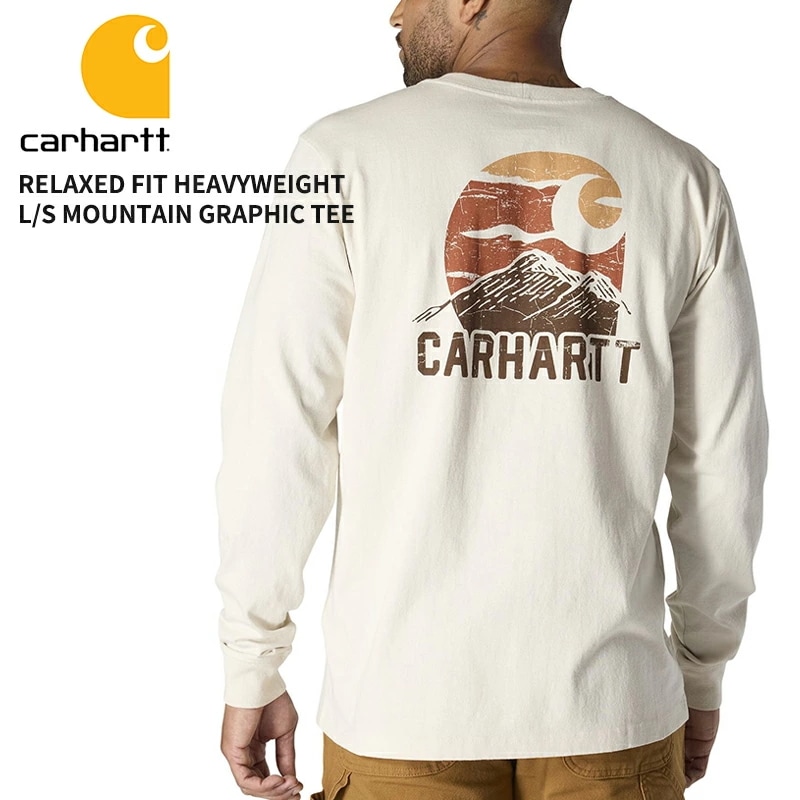 カーハート Carhartt メンズ 長袖Tシャツ ロンT Relaxed Fit Heavyweight L/S Mountain Graphic Tee 107260