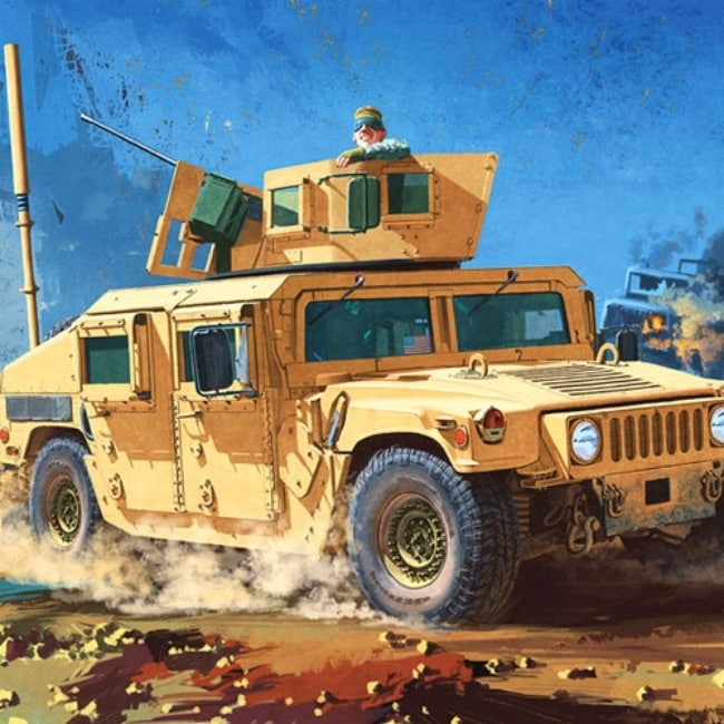 【1/35スケール】強化武装キャリアM1151, アカデミープラモデル #C13415