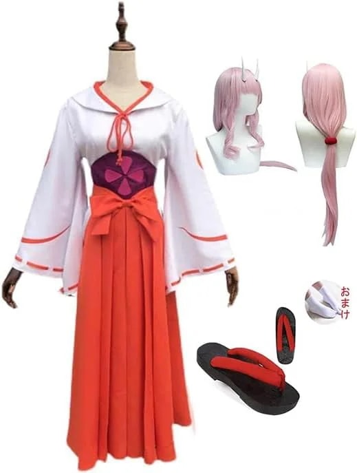 大人気シュナ 朱菜 大鬼族 コスプレ衣装 衣装+角+ウィッグ+靴 イベント 仮装 ハロウイン クリスマス 文化祭