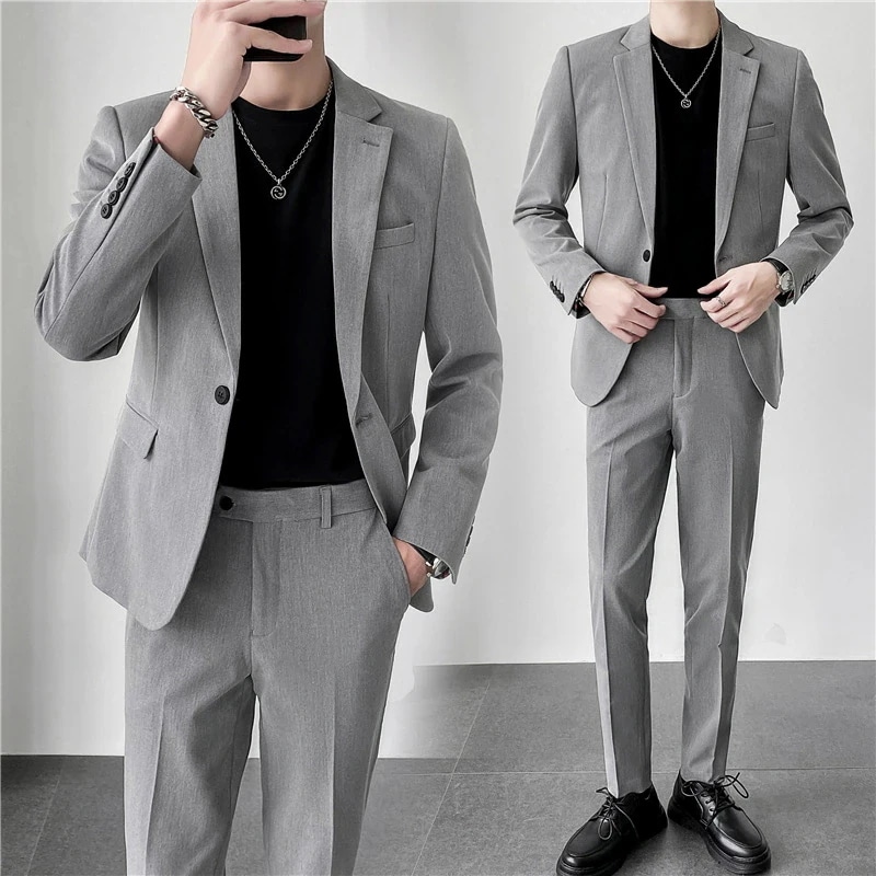 予約受付中「5color」Ｍ～5XL メンズ スーツ スリム メンズスーツ 細身 一つボダンスーツ 2点セット無地柄 ビジネス セレモニースーツ フォーマル スリム パーティー サラリーマン 2ピース