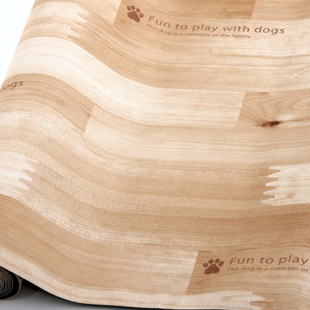 ペットにやさしい防滑消臭マット　防水タイプ　１２０X５００ｃｍ　木目柄　５ｍ　ＣＲＣ40―50―70―00―00