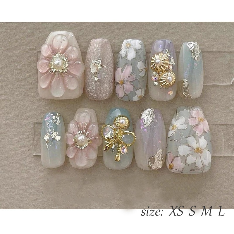 ネイルチップ 手作りネイルチップ 和風ネイルチップ 桜 菊 波 金継ぎ 蒔絵 京都 オーダーメイドネイル ハンドペイントネイル 【手作りネイル】オーダーメイド手作り ジェルネイル ネイルシール セルフ