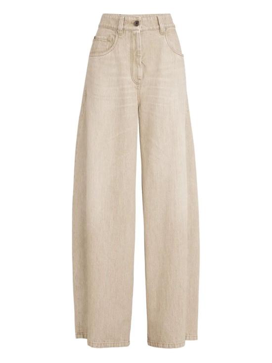 BRUNELLO CUCINELLI Women Denim Pants MA095P4059 C9037 BEIGE