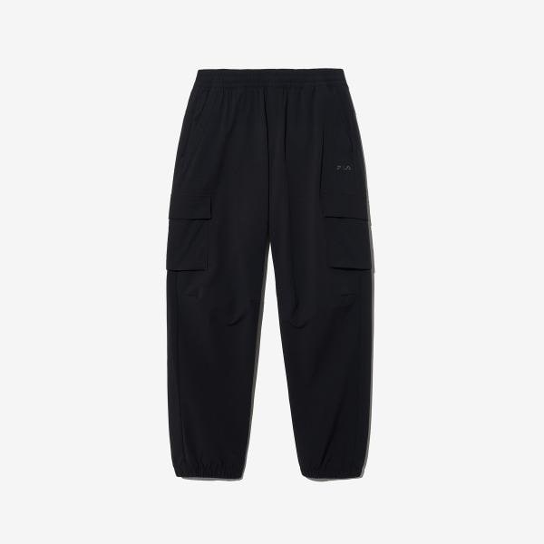[FILA] ストレッチウーブンカーゴジョガーパンツ (FS2WPH1101X_BLK)
