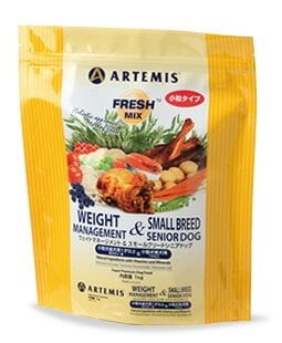 【賞味期限2026年2月23日】ウェイトマネージメント＆スモールシニアドッグ 6kgおやつのプレゼント付き アーテミス ドライフード 犬用 フレッシュミックス 【ドッグフード】【正規品】