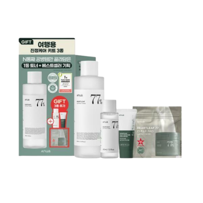 ドクダミ77% スージングトナー350ml企画(トナー40ml+パッド2枚+紫外線遮断剤10ml贈呈)化粧水