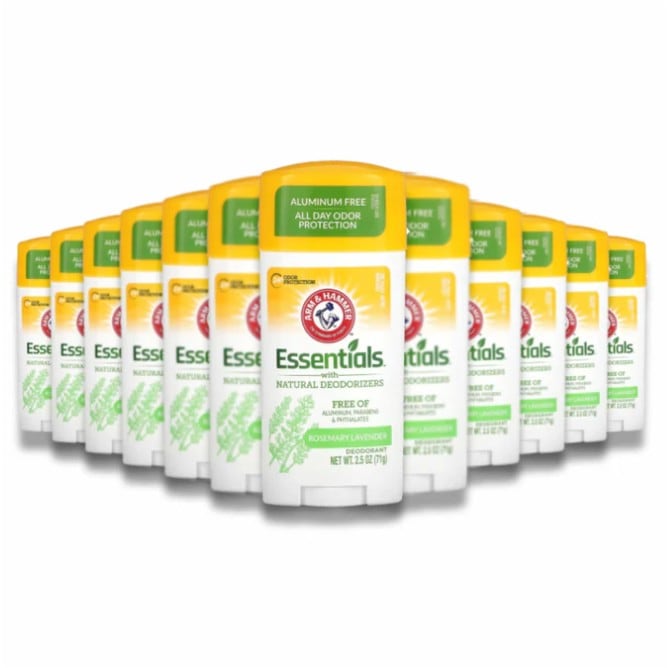 Arm & Hammer - Essentials Natural Deodorant Rosemary Lavender Natural- 2.5 Oz - 12 Pack