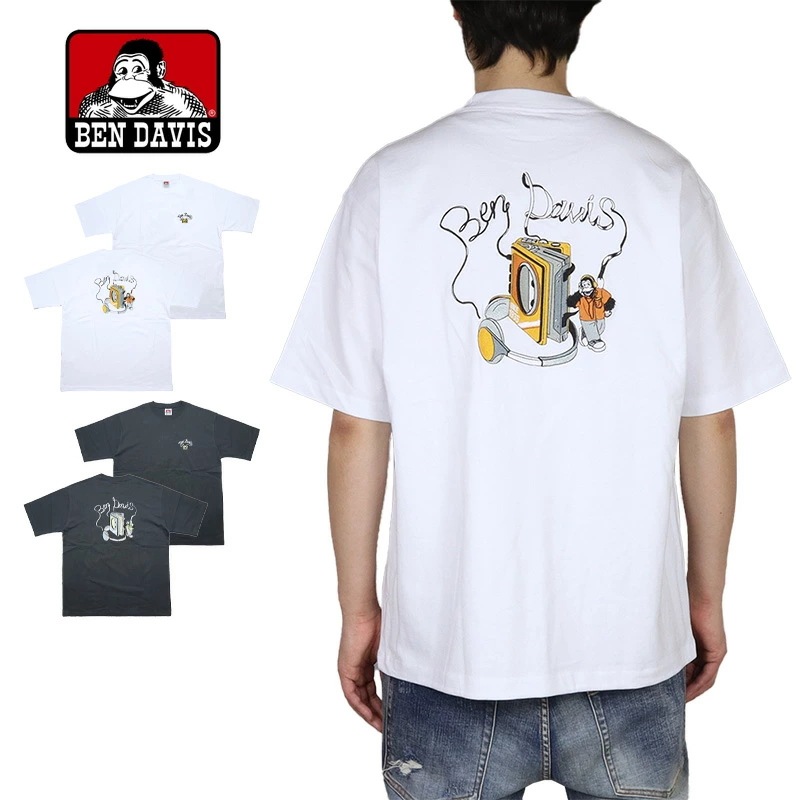 ベンデイビス BEN DAVIS Tシャツ 半袖Tシャツ メンズ レディース ブランド 大きいサイズ おしゃれ おすすめ 人気 CASSTTE PLAYER EMB TEE C-25580020 be
