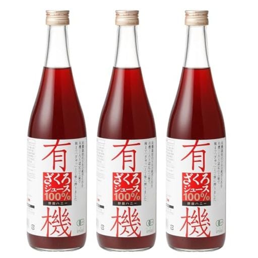 野田ハニー 有機ざくろジュース100% 710ML×3本